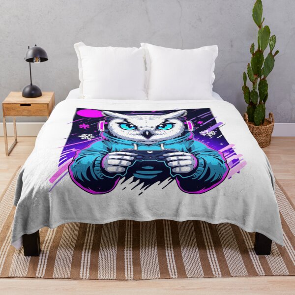 Item preview, Gaming Snowy Owl Sticker | Cute RGB Gamer Owl | Kawaii Winter Gaming Bird | Esports Owl Illustration designed and sold by dreamz-world.
