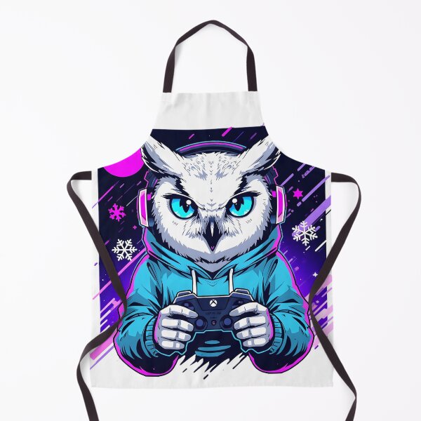 Item preview, Gaming Snowy Owl Sticker | Cute RGB Gamer Owl | Kawaii Winter Gaming Bird | Esports Owl Illustration designed and sold by dreamz-world.
