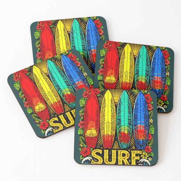 Item preview, Vintage Tribal Surf | Tropical Retro Surfboards designed and sold by AstronautMerch.