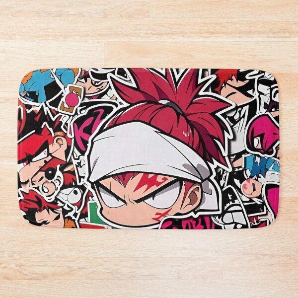 Item preview, Chibi Street Samurai Sticker Bomb – Urban Graffiti Anime Collage Art designed and sold by Dyan4.