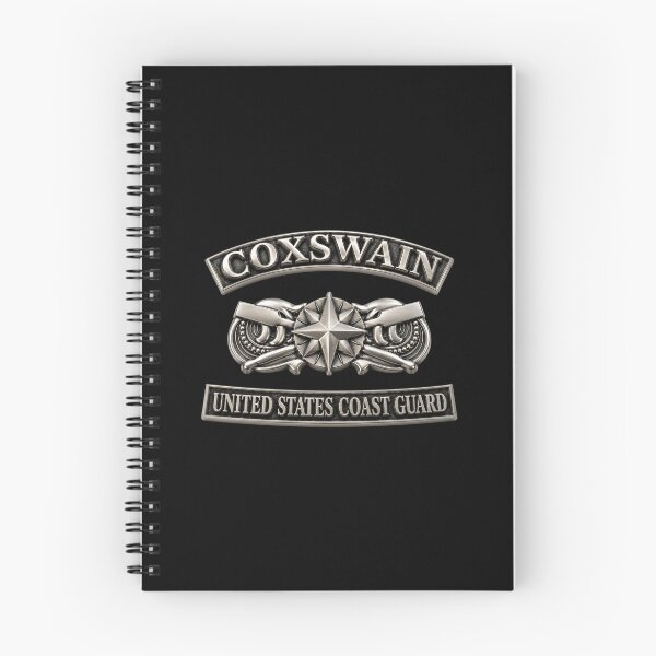 Item preview, USCG - Coxswain w txt - Silver - 3D - Enhanced designed and sold by Military Insignia Products.