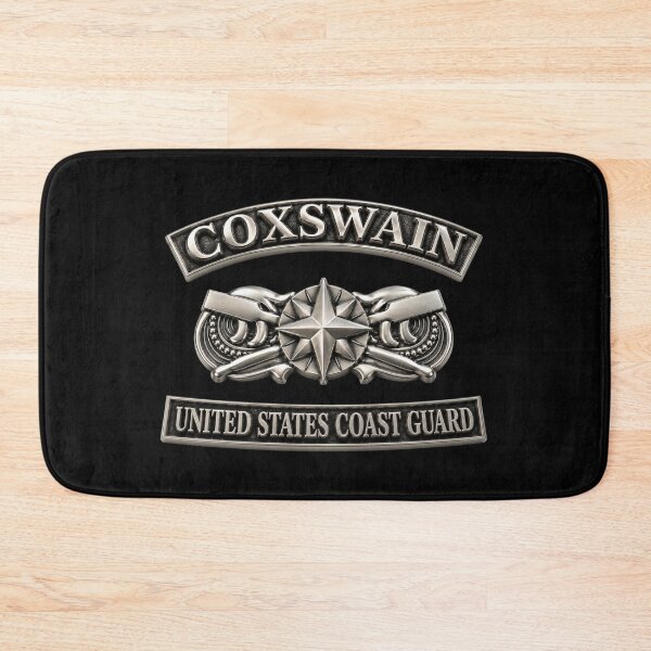 Item preview, USCG - Coxswain w txt - Silver - 3D - Enhanced designed and sold by Military Insignia Products.