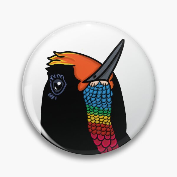 Item preview, Rainbow Bearded Thornbill - A Derpybird Design designed and sold by YOjosie.