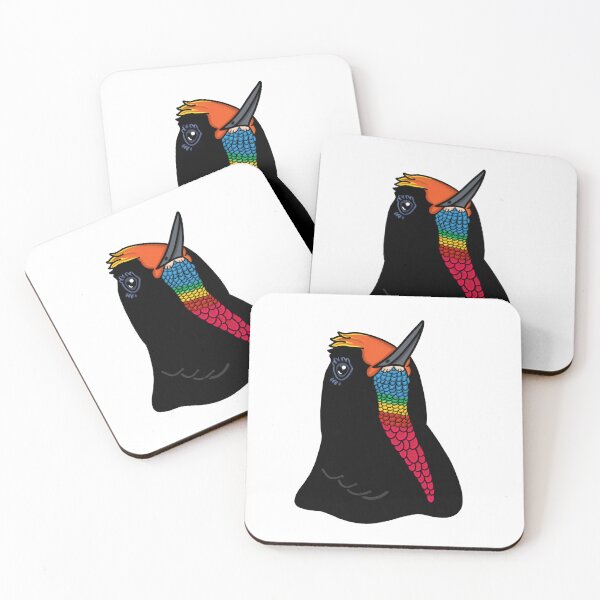 Item preview, Rainbow Bearded Thornbill - A Derpybird Design designed and sold by YOjosie.