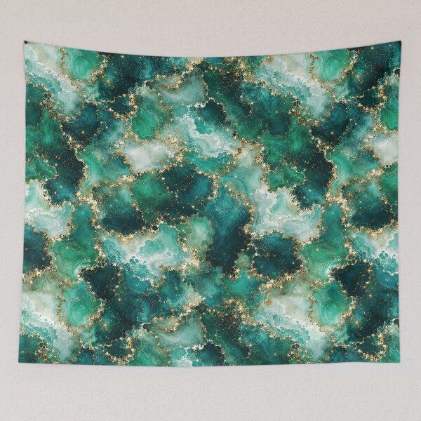 Item preview, Celestial Ocean Teal Marbled Design designed and sold by Inkworksbyshery.