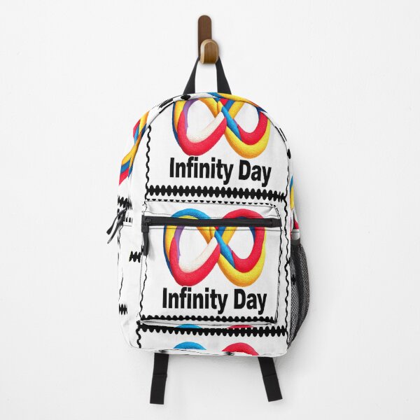 Item preview, Infinity Day 08/08 stamp colorful geometric typographic design designed and sold by SmashingDeals.