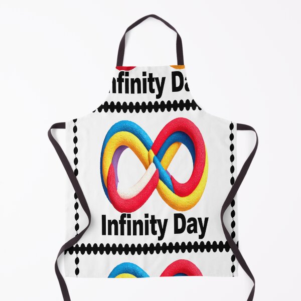 Item preview, Infinity Day 08/08 stamp colorful geometric typographic design designed and sold by SmashingDeals.