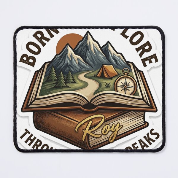 Item preview, Born To Explore - Through Pages & Peaks designed and sold by RoyArt0.