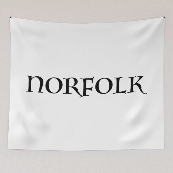 Item preview, Norfolk old medieval style text (Black) designed and sold by STUDIO-72.