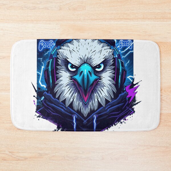 Item preview, Gaming Eagle Sticker | Fierce Esports Eagle | RGB Gamer Bird | Cyberpunk Eagle Head | Neon Gaming Mascot designed and sold by dreamz-world.