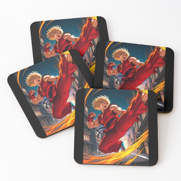 Item preview, Manga - Stylized Fighter, Fiery Kick in Urban Scene designed and sold by Zone--Gaming.