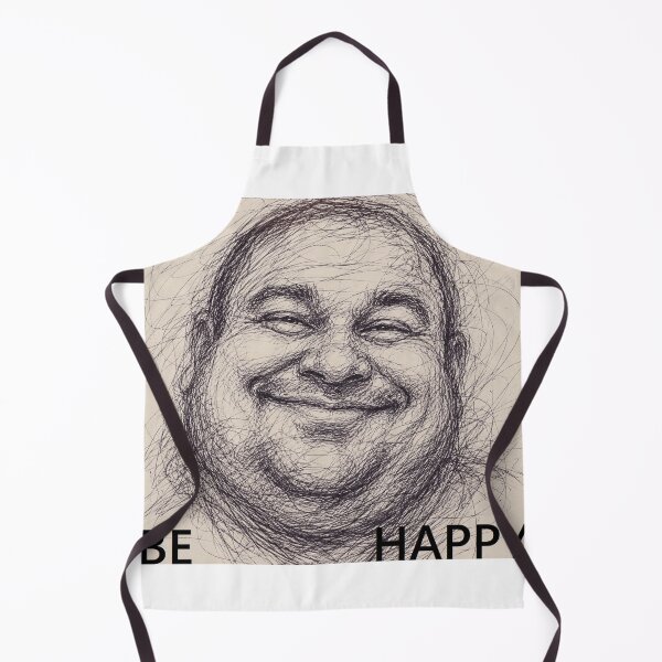 Item preview, Be Happy-Abstract Scribble Face designed and sold by PiotrMenesh.