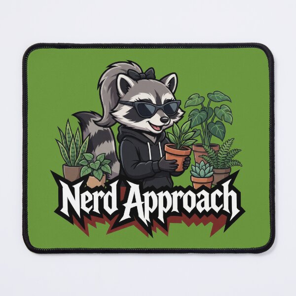 Item preview, Obsessive Plant Lady Raccoon, Serious About Watering designed and sold by NerdApproach.