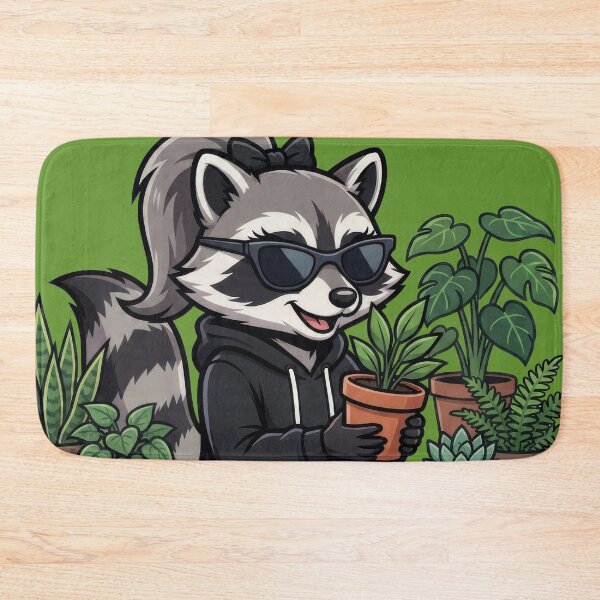 Item preview, Obsessive Plant Lady Raccoon, Serious About Watering  designed and sold by NerdApproach.