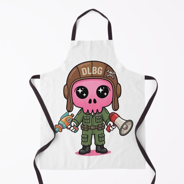 Item preview, DLBG Pink Skull With Megaphone & Toy Gun designed and sold by DLBG-STORE.