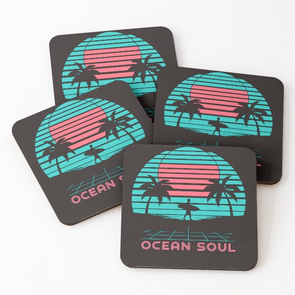 Item preview, Ocean Soul Synthwave | Retro Surfer 80s Design designed and sold by AstronautMerch.