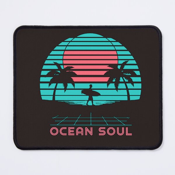 Item preview, Ocean Soul Synthwave | Retro Surfer 80s Design designed and sold by AstronautMerch.