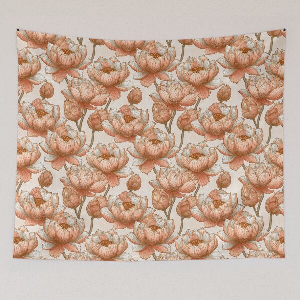 Item preview, Cute Lotus Print  - Flower Garden Pattern - Birthday Gifts designed and sold by RoyalStarsPatts.