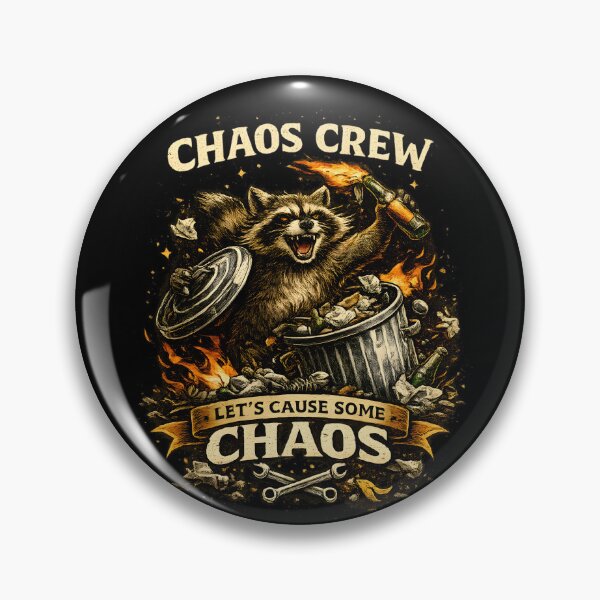 Item preview, Chaos Crew Raccoon Trash Panda Mayhem designed and sold by CreativeMindsetLab.