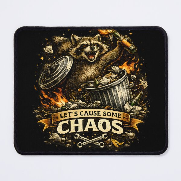 Item preview, Chaos Crew Raccoon Trash Panda Mayhem designed and sold by CreativeMindsetLab.