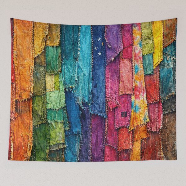 Item preview, Colorful dreams made from layers of fabric designed and sold by Sigtrix.