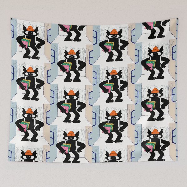 Item preview, Back to School Black Cat Illustration designed and sold by MaduroStyling.