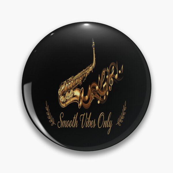 Item preview, Smooth Vibes Only – Golden Saxophone Jazz Design designed and sold by Midnight Veil Designs.