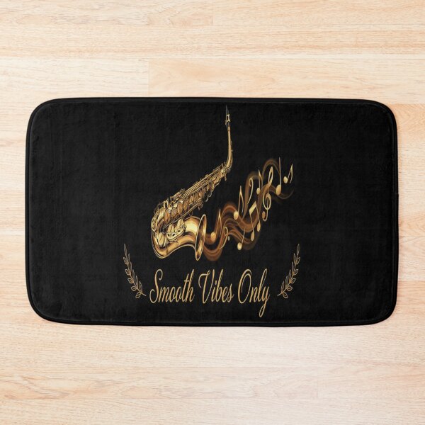 Item preview, Smooth Vibes Only – Golden Saxophone Jazz Design designed and sold by Midnight Veil Designs.