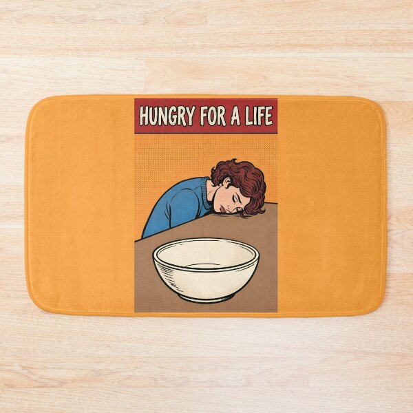 Item preview, Hungry For A Life Minimalist Comic Poster designed and sold by DuckOddity.