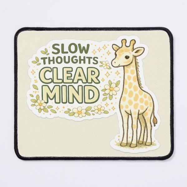 Item preview, Slow Thoughts Clear Mind designed and sold by ChirpInc.