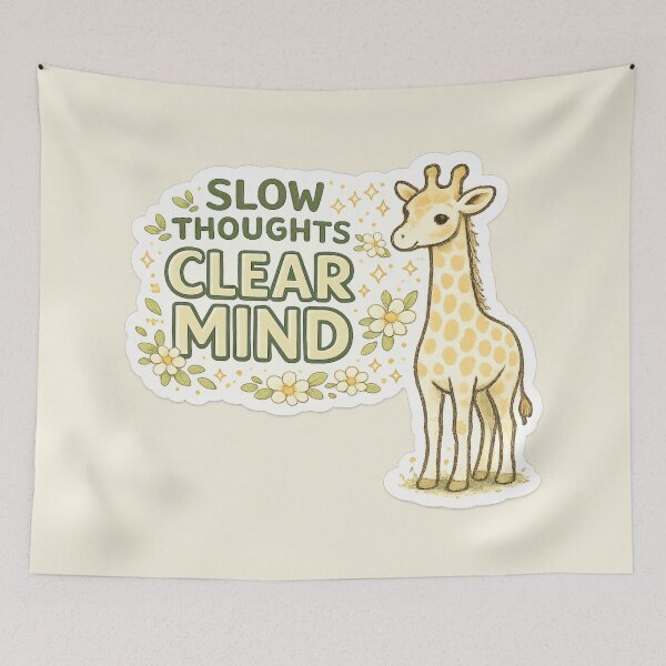 Item preview, Slow Thoughts Clear Mind designed and sold by ChirpInc.