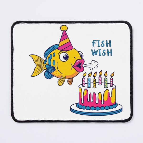 Item preview, Fish Wish – Birthday Fish Graphic Tee | Funny Ocean Birthday Shirt designed and sold by SIGNAL & BLOOM.