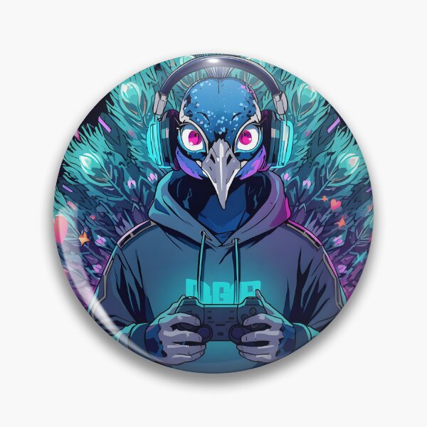 Item preview, Gaming Peacock Hoodie Design | RGB Peacock Gamer | Neon Esports Bird | Cyberpunk Gaming Mascot | Anime Peacock Sticker designed and sold by dreamz-world.