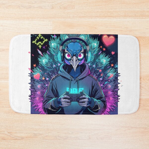 Item preview, Gaming Peacock Hoodie Design | RGB Peacock Gamer | Neon Esports Bird | Cyberpunk Gaming Mascot | Anime Peacock Sticker designed and sold by dreamz-world.
