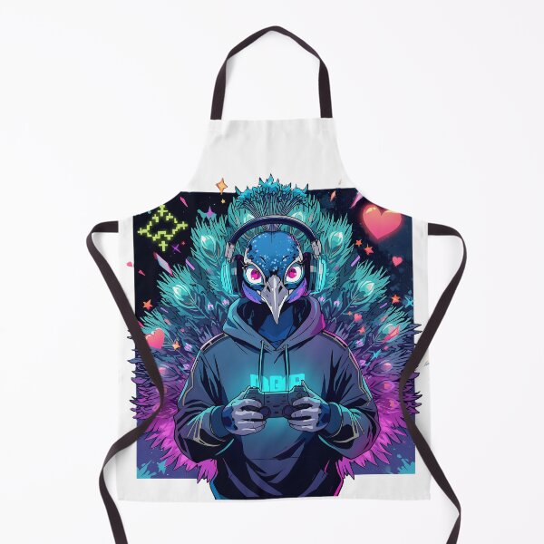 Item preview, Gaming Peacock Hoodie Design | RGB Peacock Gamer | Neon Esports Bird | Cyberpunk Gaming Mascot | Anime Peacock Sticker designed and sold by dreamz-world.