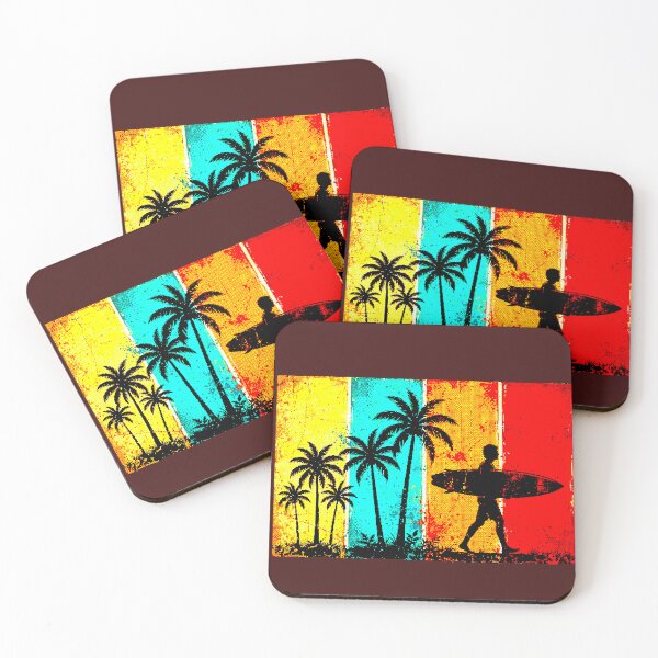 Item preview, Vintage Surf Silhouette | Palm Tree and Retro Surfer designed and sold by AstronautMerch.