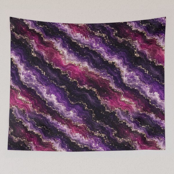 Item preview, Violet Celestial Ocean Diagonal Print designed and sold by Inkworksbyshery.