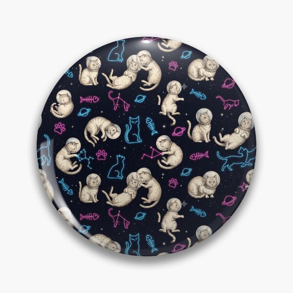Item preview, Vintage Retro Neon Space Cats Minimalist Collection designed and sold by Thai Vibe Studio.