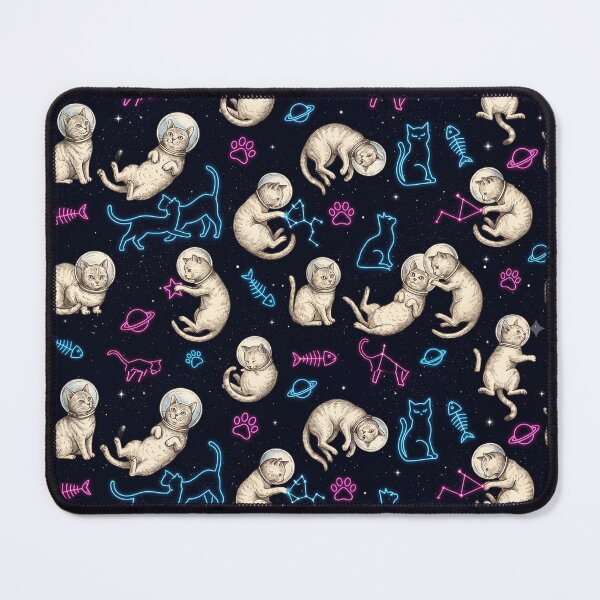 Item preview, Vintage Retro Neon Space Cats Minimalist Collection designed and sold by Thai Vibe Studio.