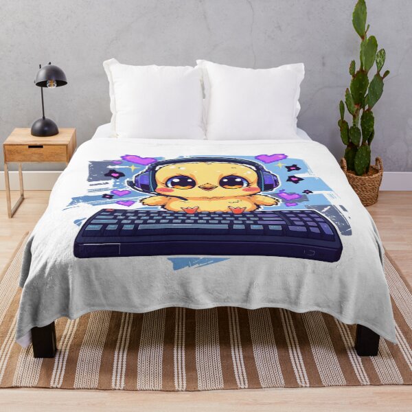 Item preview, Cute Gamer Chick Sticker | Baby Chick Gaming Keyboard | Kawaii Gamer Bird | RGB Gaming Chick | Esports Animal Illustration designed and sold by dreamz-world.