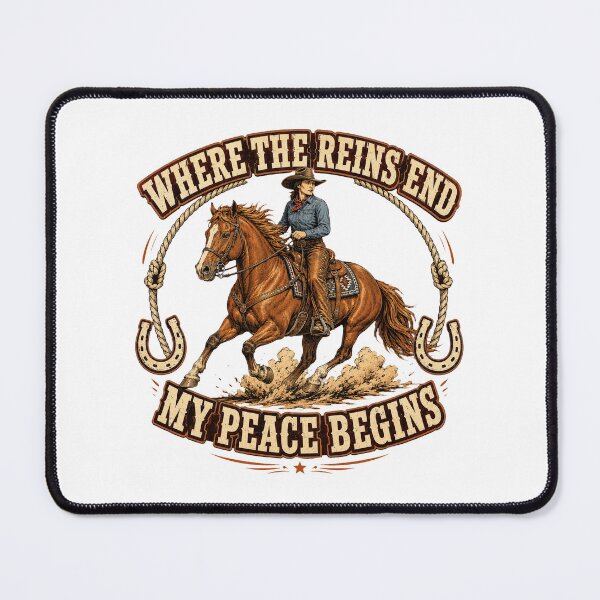 Item preview, Where the Reins End Western Horse Rider Design designed and sold by Kolibra.