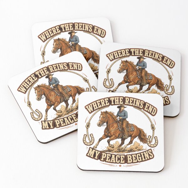 Item preview, Where the Reins End Western Horse Rider Design designed and sold by Kolibra.