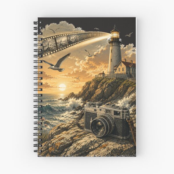 Item preview, Guided by Light | Vintage Rangefinder Camera Coastal Adventure designed and sold by Golden Era Studio.