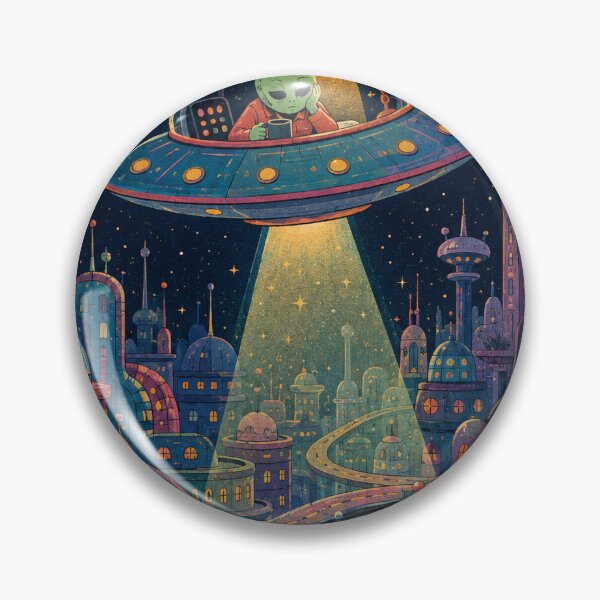 Item preview, Night Shift Flying Saucer designed and sold by alexrow.