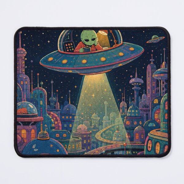 Item preview, Night Shift Flying Saucer designed and sold by alexrow.
