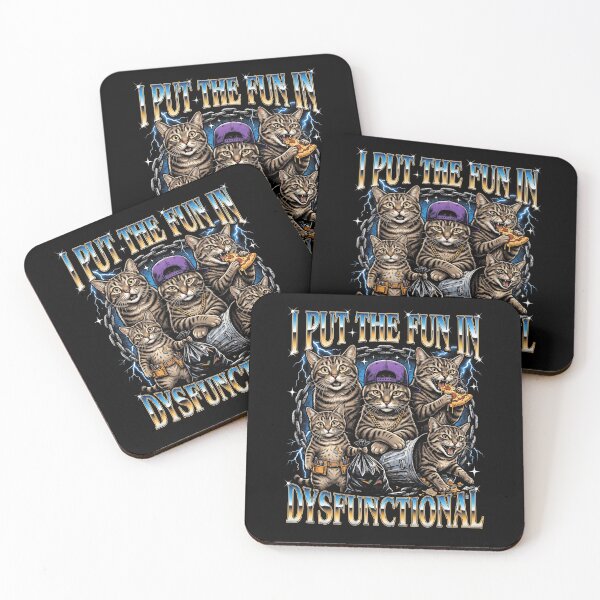 Item preview, I Put The Fun In Dysfunctional Cats Humor designed and sold by d247.