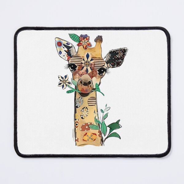 Item preview, Decorative Giraffe Floral Art – Colorful Wildlife Animal designed and sold by Gbriel3.