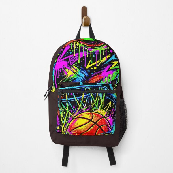 Item preview, Neon Basketball Graffiti | Colorful Hoop and Ball designed and sold by AstronautMerch.