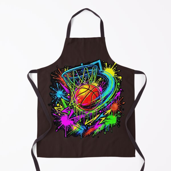 Item preview, Neon Basketball Graffiti | Colorful Hoop and Ball designed and sold by AstronautMerch.