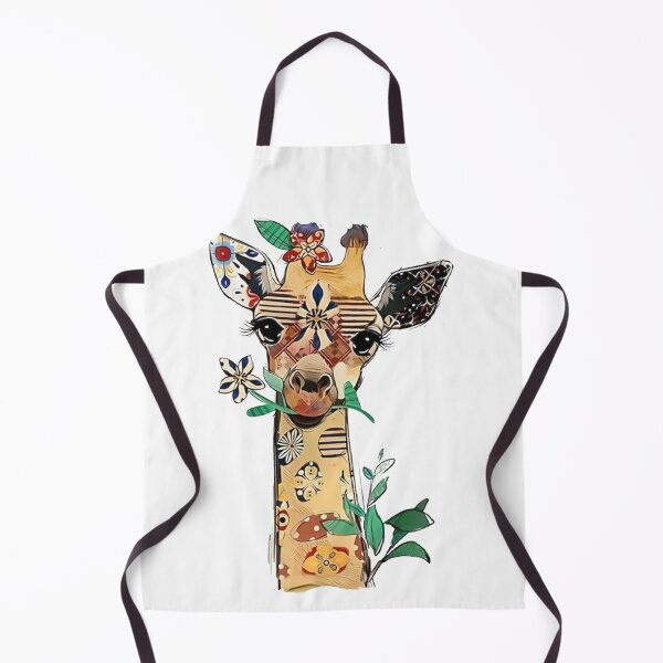Item preview, Decorative Giraffe Floral Art – Colorful Wildlife Animal designed and sold by Gbriel3.